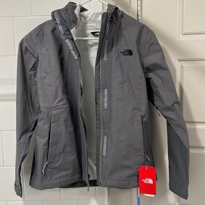 North face venture 2 jacket gray
